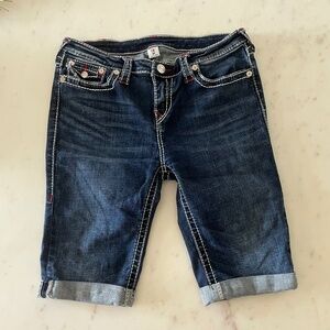 True Religion Knee Length Premium Denim Short Size 31